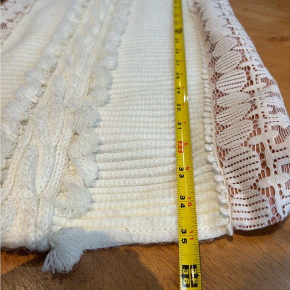 Byron Lars ivory knit and lace bodycon sweater dress 8 - Picture 10 of 10